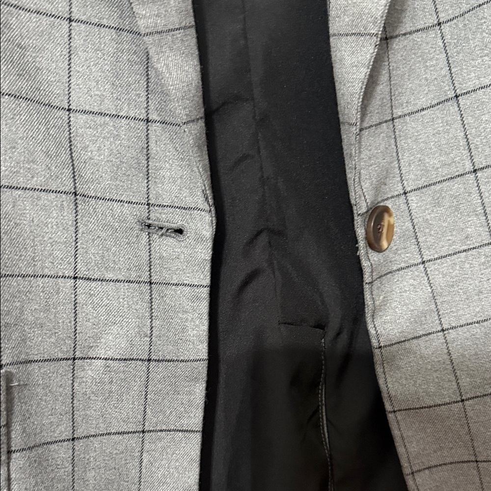 A New Day Gray Plaid  women’s Blazer - Picture 2 of 6